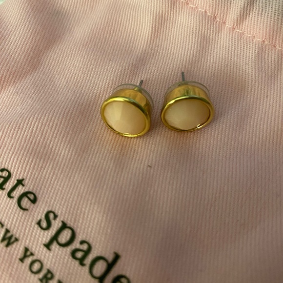 Kate Spade Pink Stone Large Studs - Picture 4 of 4